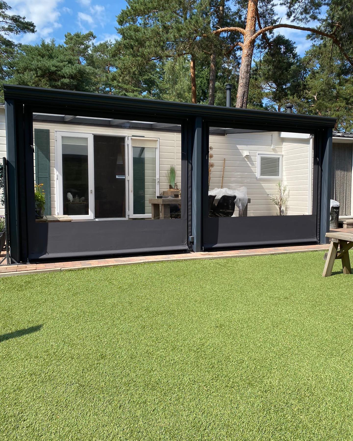 Verandazeil camping Samoza in Vierhouten