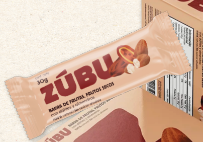 Barra de frutas y frutos secos de datiles y almedras 30g