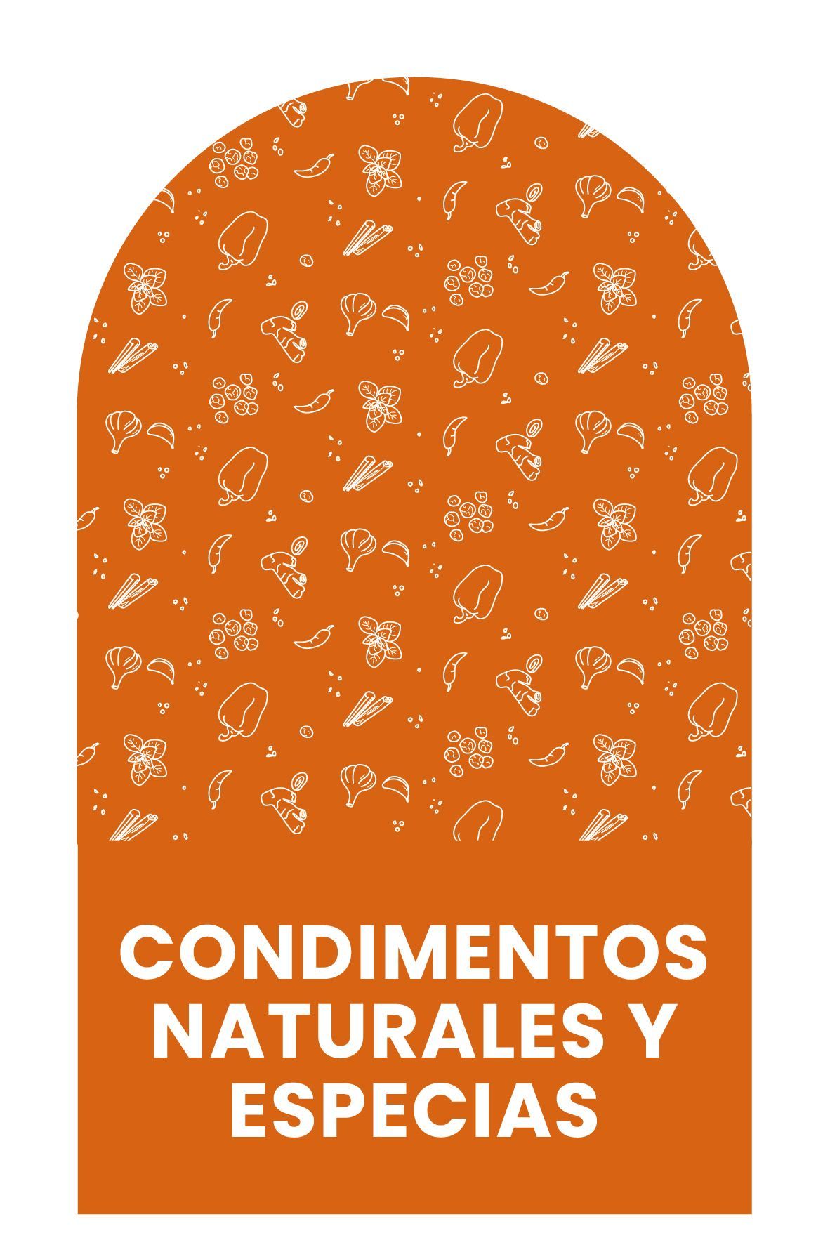 Etiqueta naranja con texto blanco: 