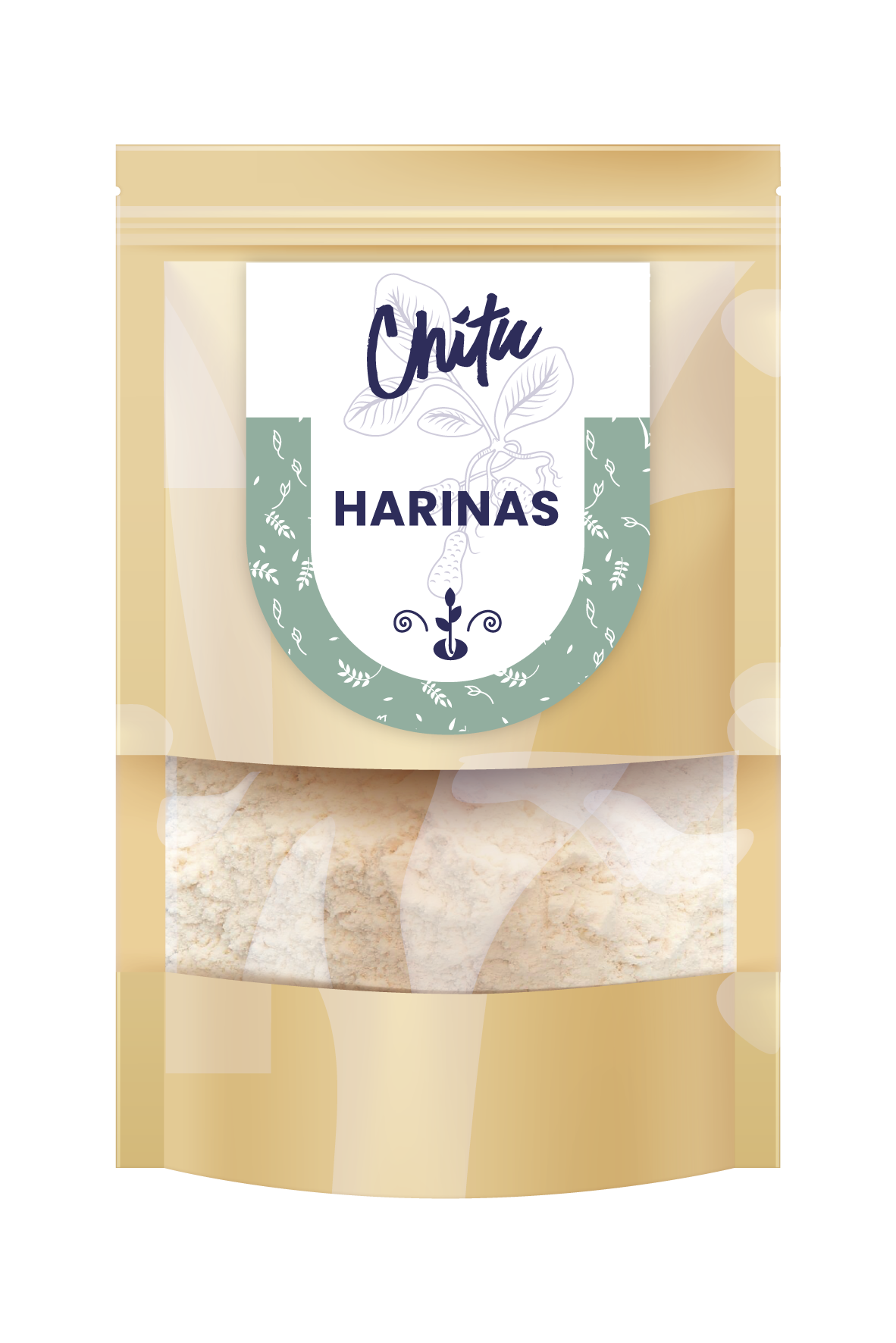 Bolsa beige de harina 