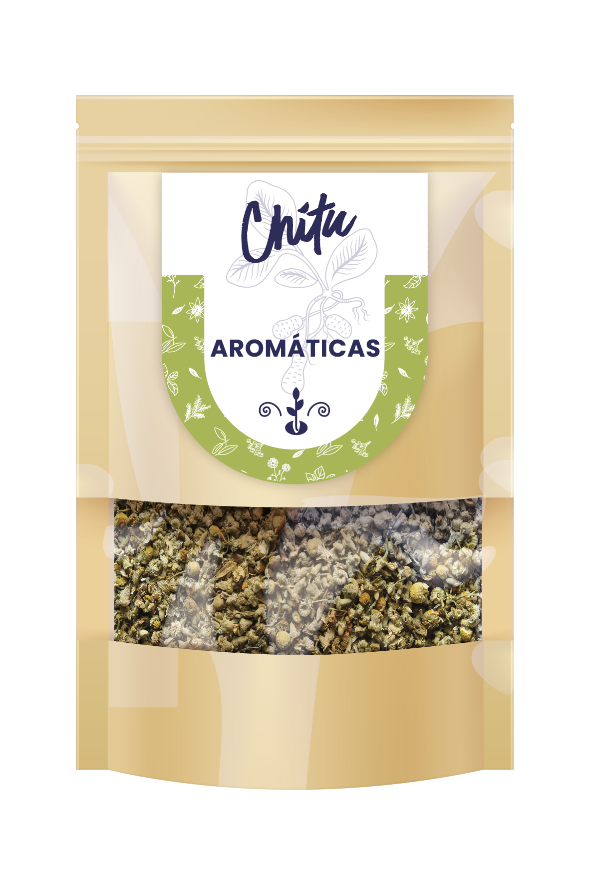 Etiqueta y bolsita de té 