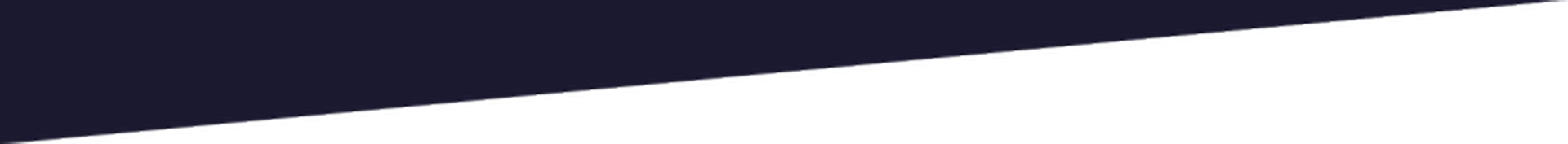 A thick, dark blue diagonal stripe tapering to a point on the right side against a white background.