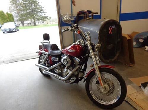 Red Motorcycle — Gardiner, ME — Daniel's Auto Body