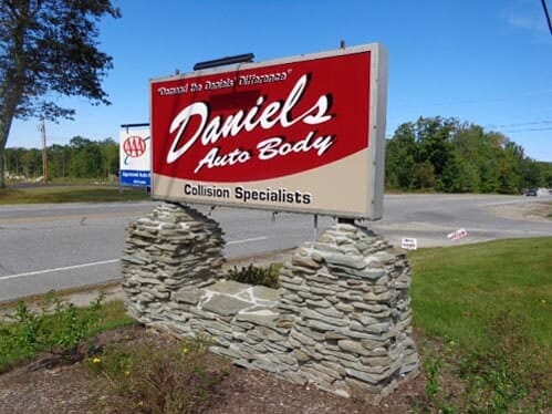 Large Company Signage — Gardiner, ME — Daniel's Auto Body