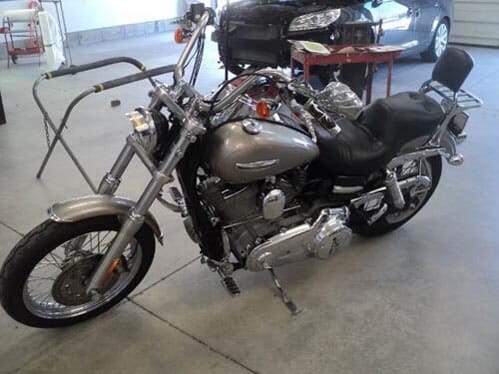 Gray Motorcycle — Gardiner, ME — Daniel's Auto Body