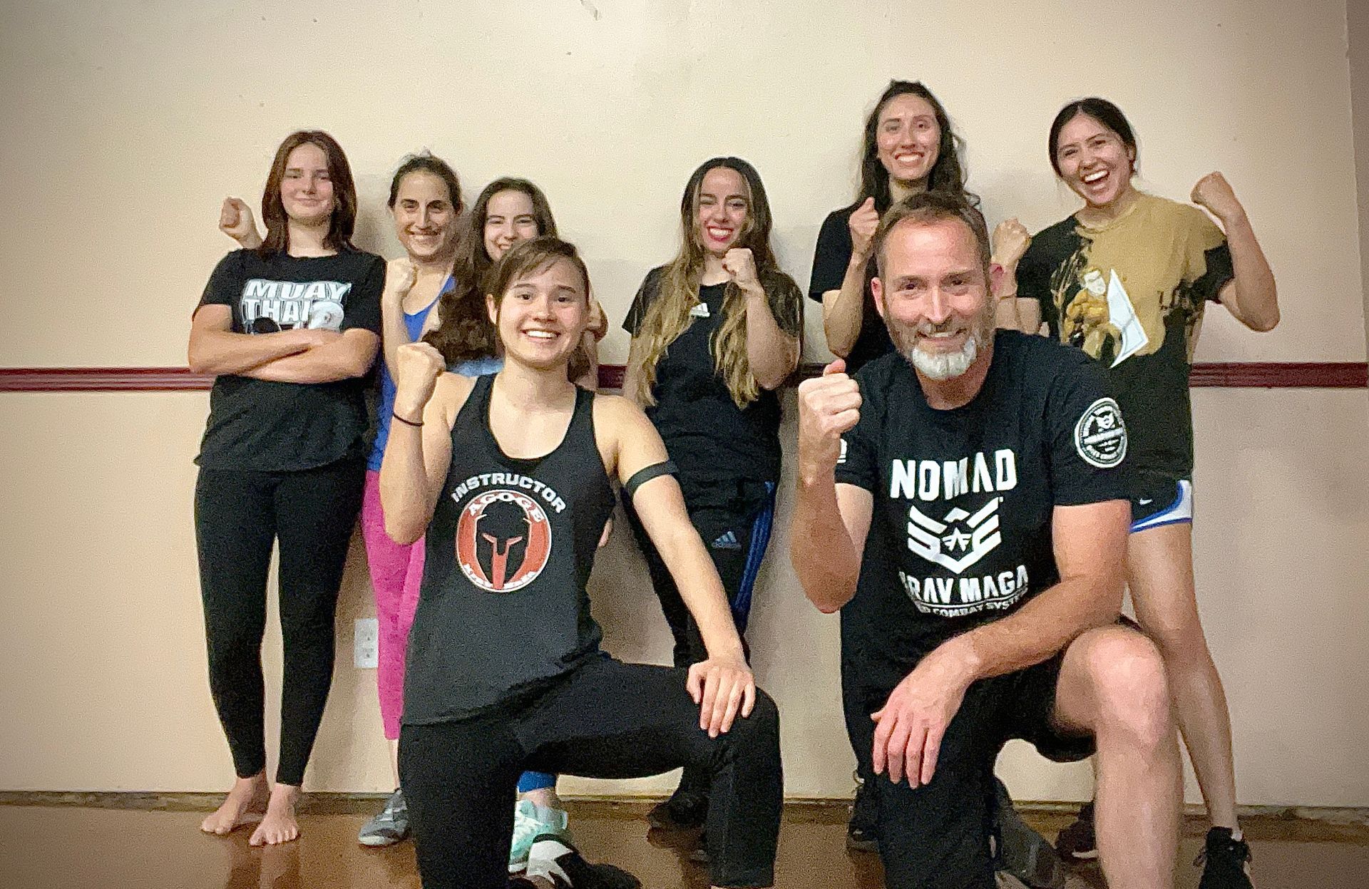 Students practice self-defense drills at Agoge Krav Maga in Lindale, TX, building confidence.
