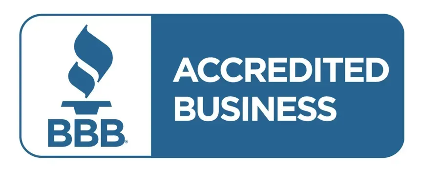BBB Accredited Business blue-and-white badge logo