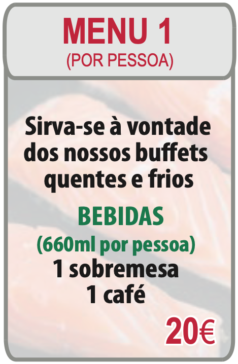 Um menu para um restaurante em uma língua estrangeira