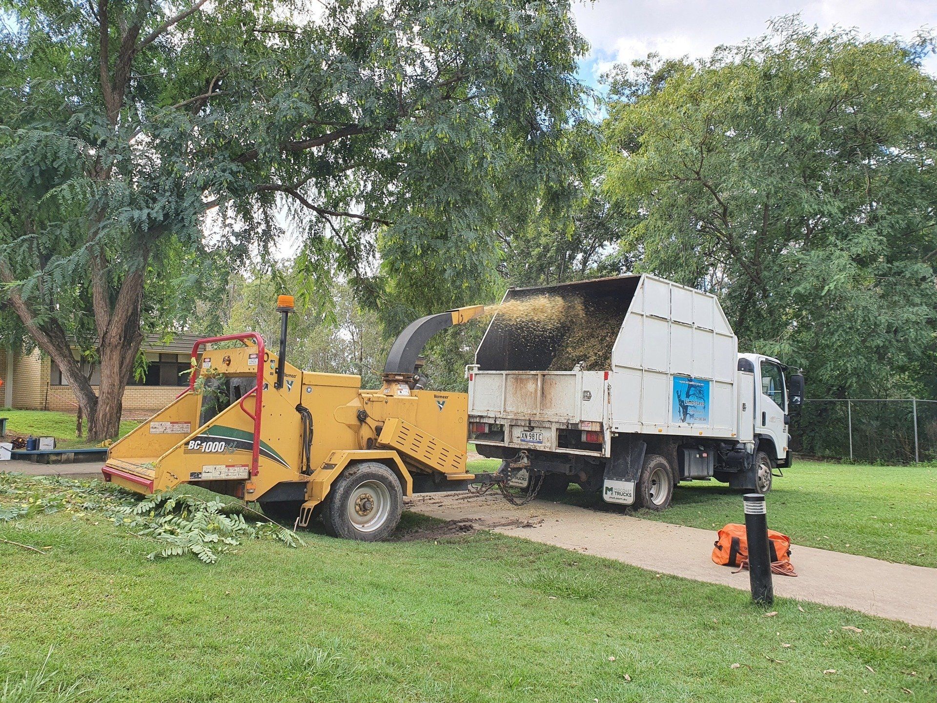 Mulching Tree — Korora NSW — Limb-it-Less