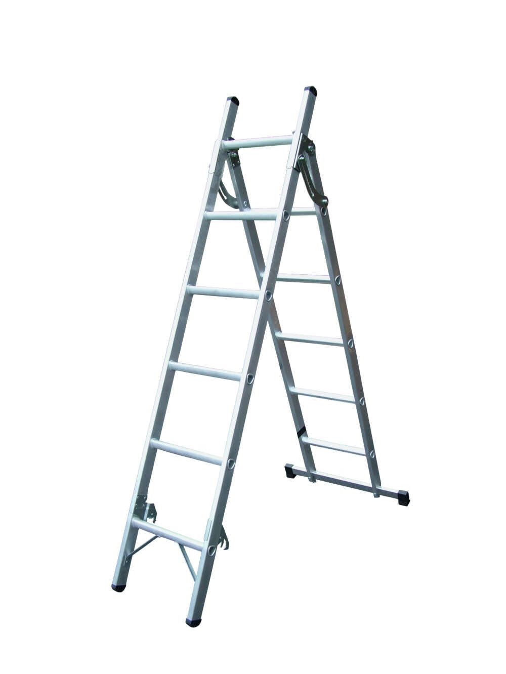 A ladder is sitting on top of each other on a white background.