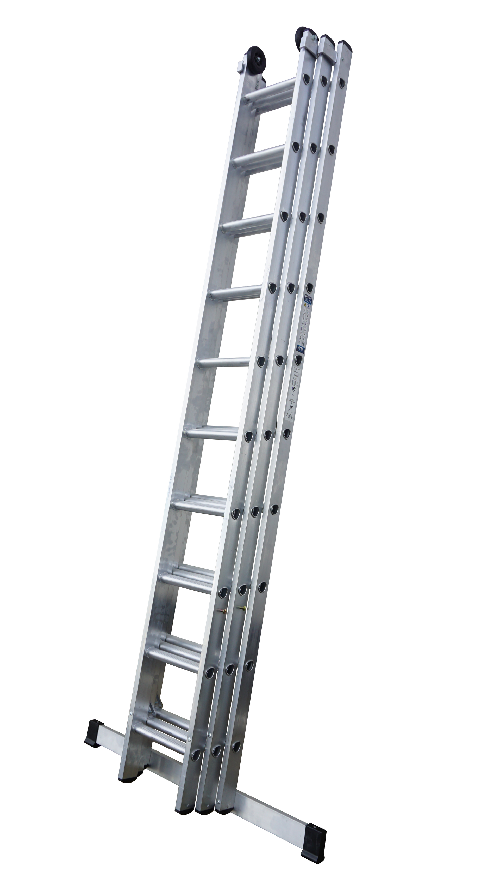 A close up of a ladder on a white background.
