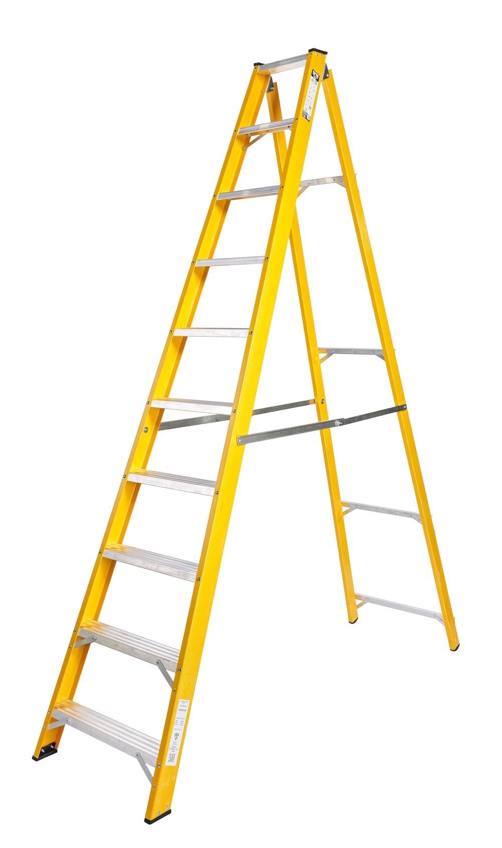 MagnaStep 10 tread glassfibre step ladder facing left