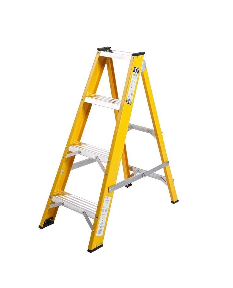 MagnaStep 4 tread glassfibre step ladder facing left