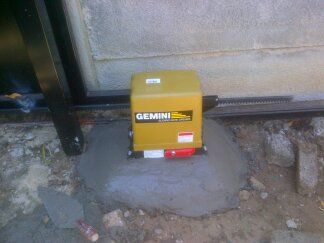 Gemini gate motor after installation