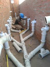 Multiple plumbing outlet pipes