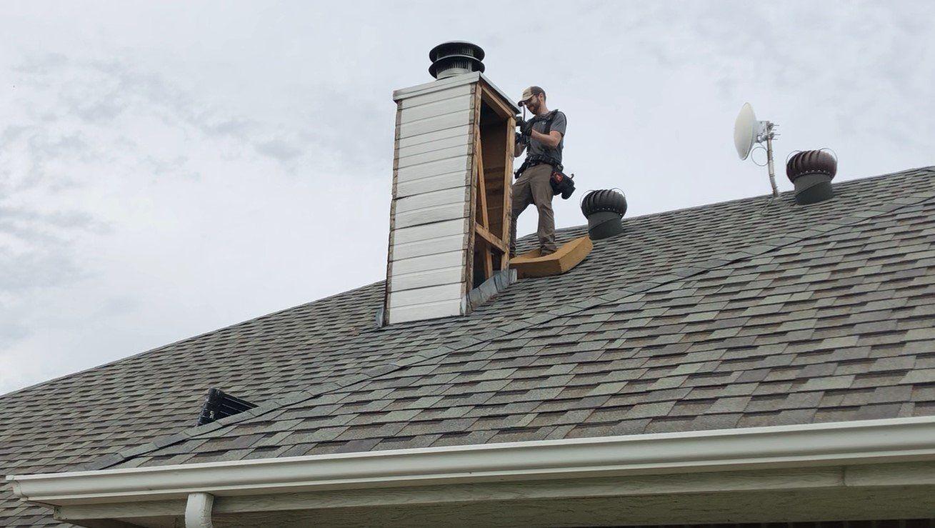 Working Materials And Employees At Work — Haslet, TX — Super Roofman