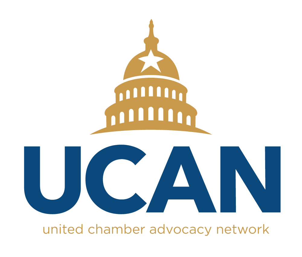 The logo for the united chamber advocacy network