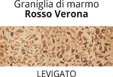 graniglia di marmo Rosso Verona - levigato graniglia di marmo Rosso Verona - levigato