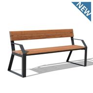 Sienta bench with backrest