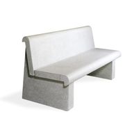 Pratika bench with backrest