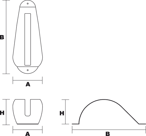 Zeichnung Fahrradständer Petalo Thin einzeln