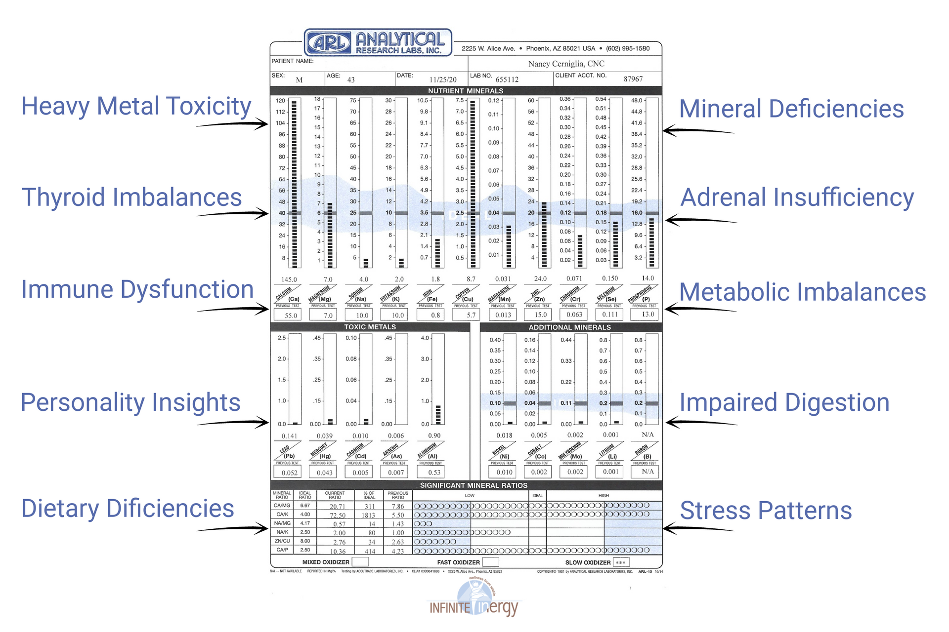 A diagram showing the causes of heavy metal toxicity