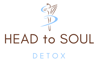 A logo for head to soul detox from Infinite Inergy