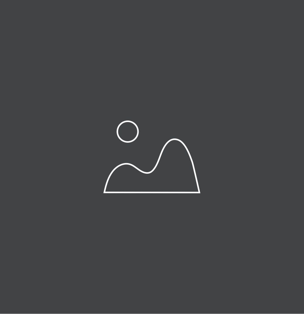 A white line drawing of a mountain with a circle in the middle on a black background.