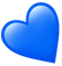 a blue heart icon on a white background