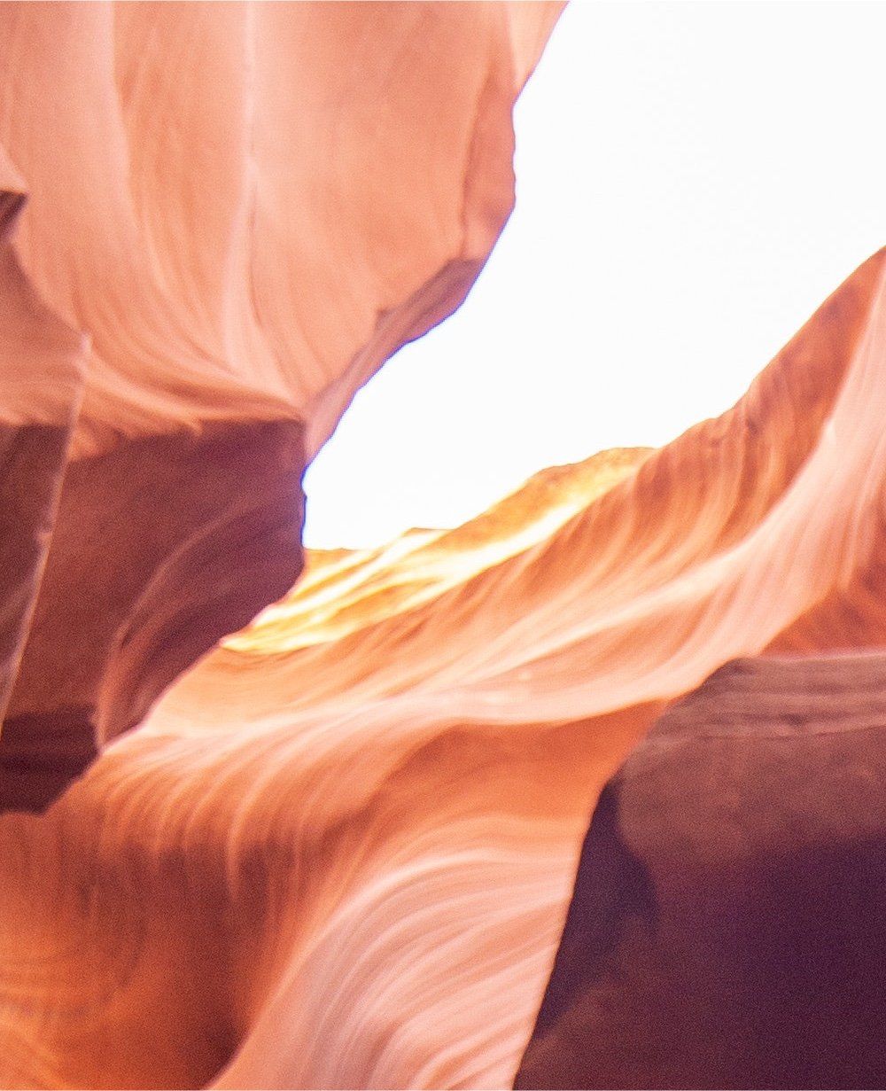 A close up of a rock formation with a white background