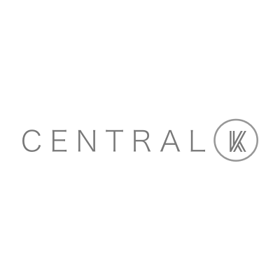 A logo for a company called central k on a white background.