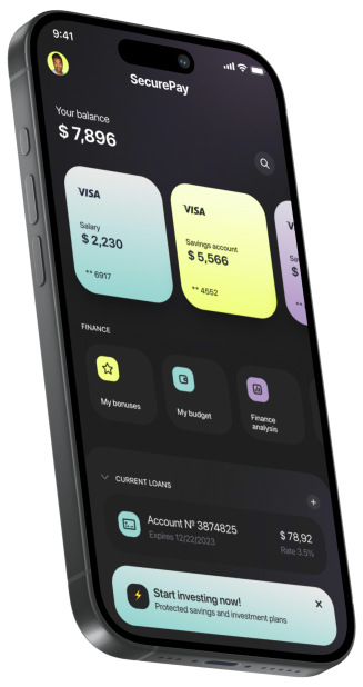 A cell phone with a wallet app on it