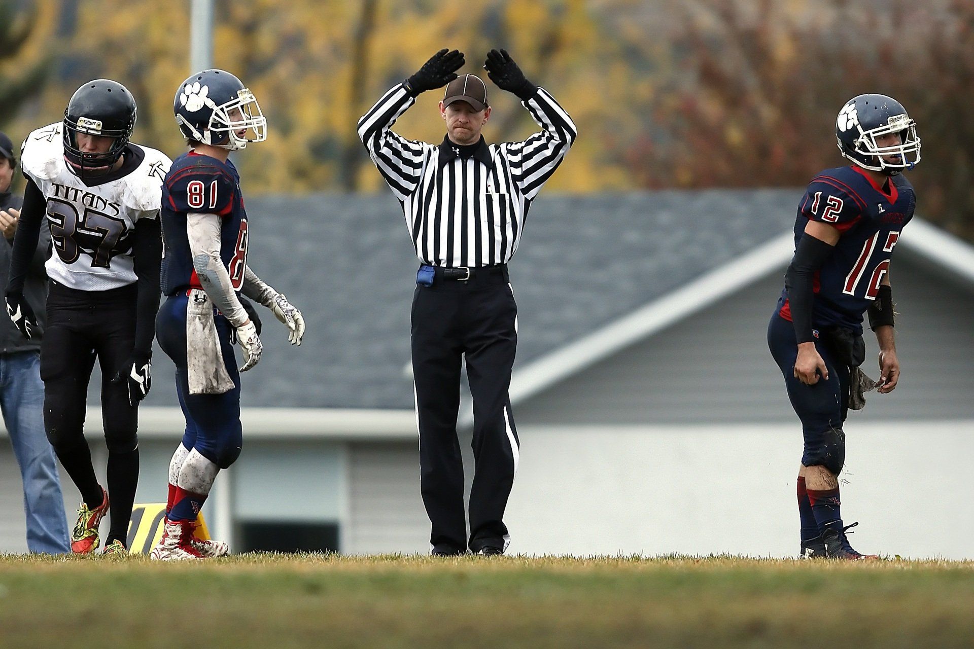 Youth football practice