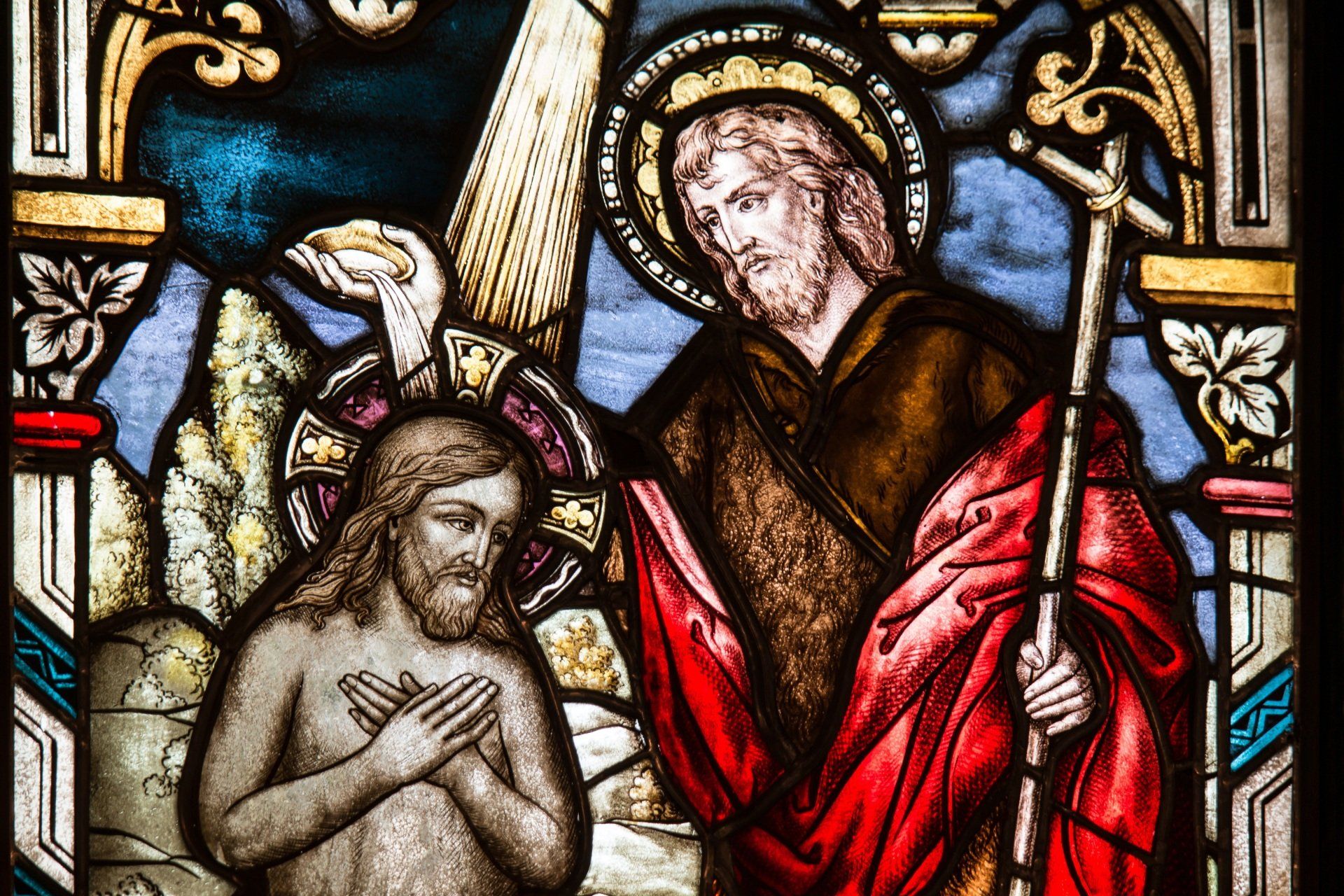 Church Window - Baptism of the Lord