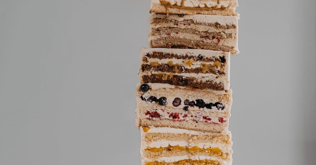 layered stack of cake