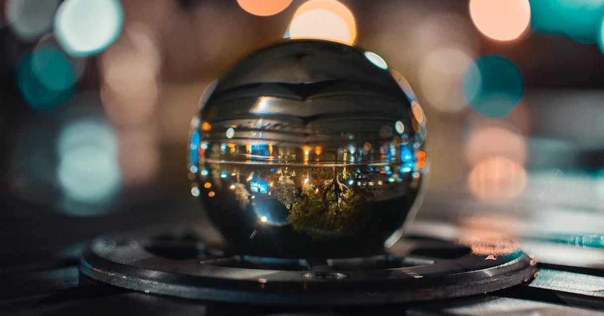 Reflecting sphere in water