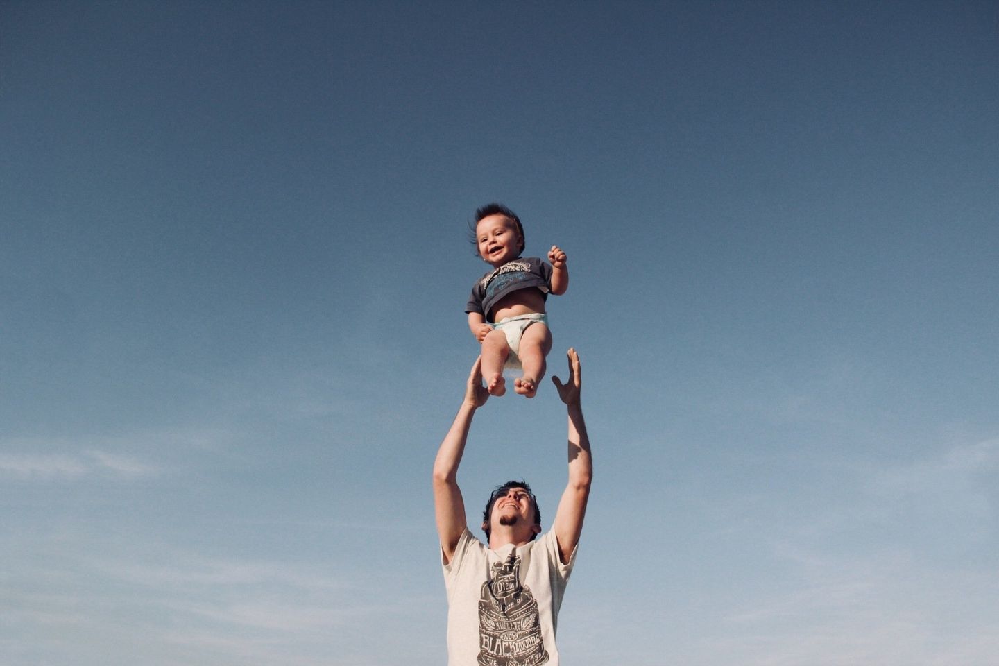 Father playing with child