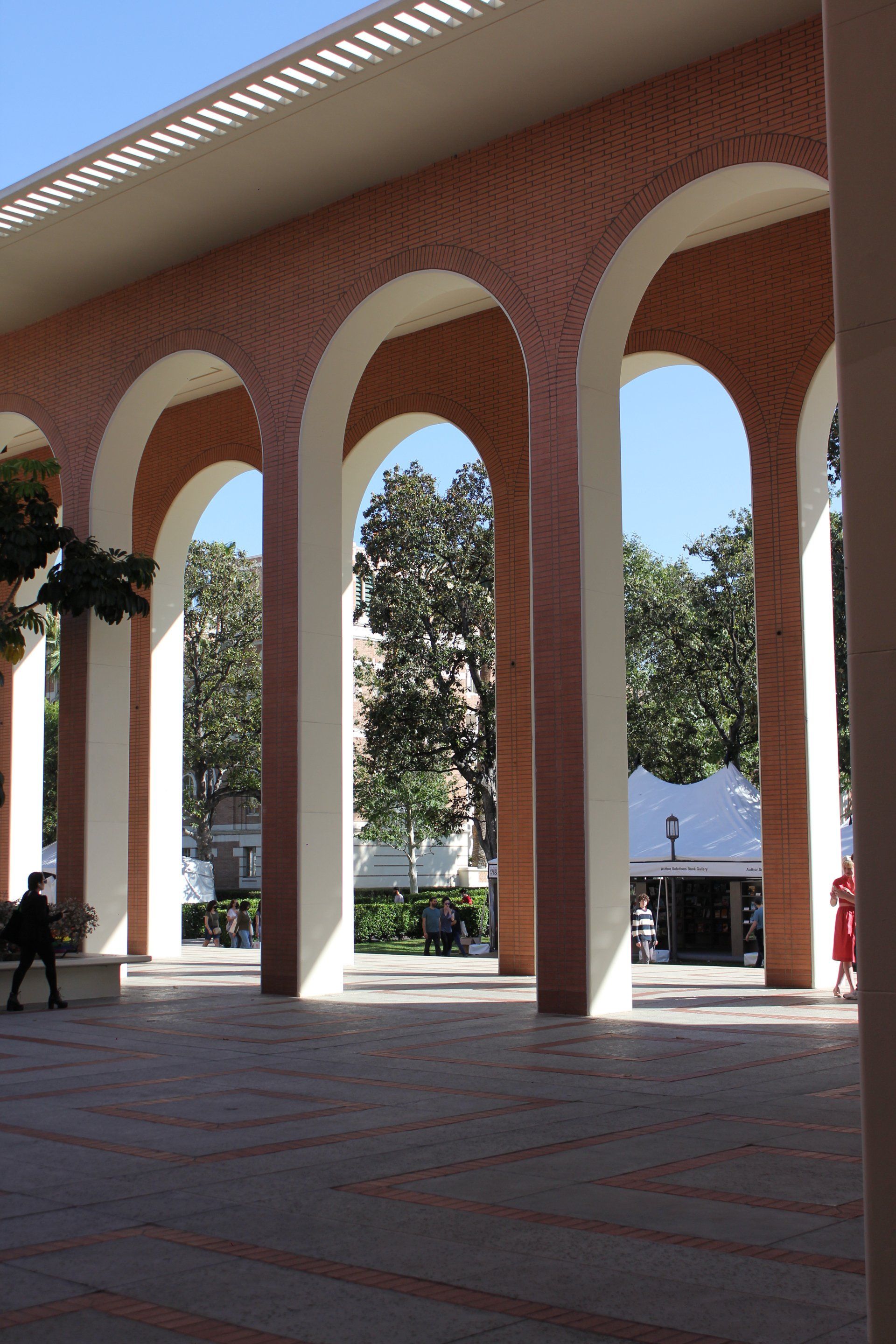 Outside halls of USC