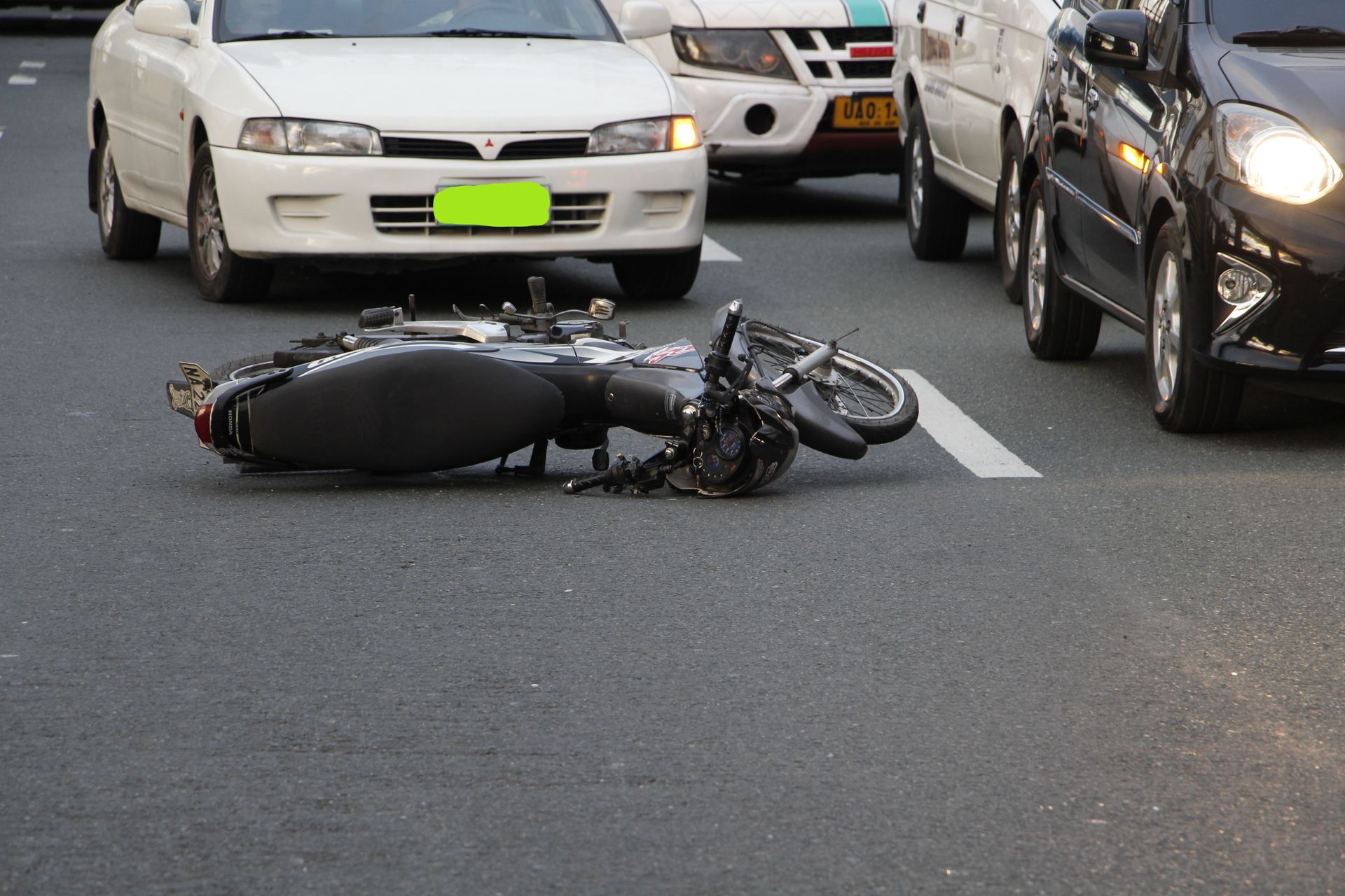 motorcycle after a motorcycle accident