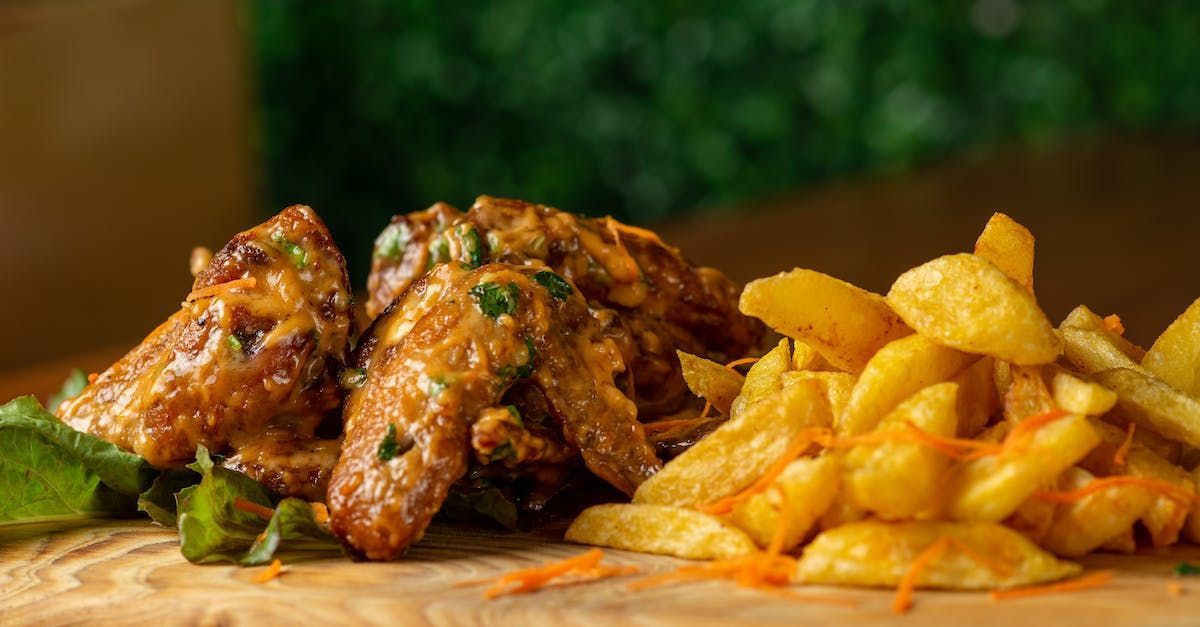 Chicken Wings and French Fries