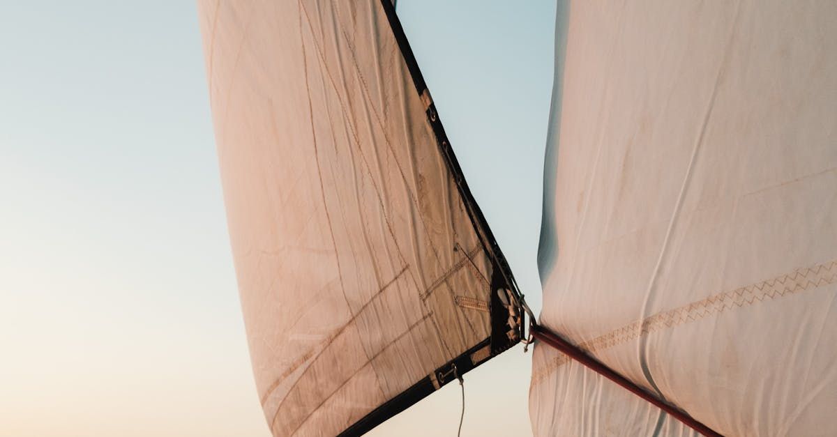 A photo of our head sail and main sail on the Catalina 30. 