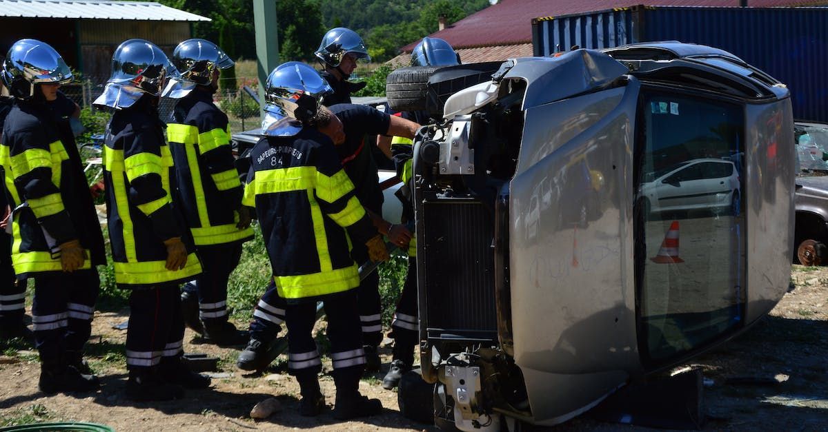 a photo of car accident rescue