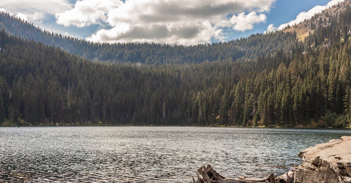 Idaho, outdoors, lake, forest, alpine lake.