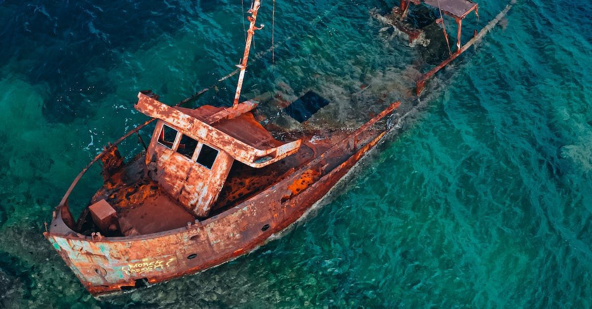 rostigt sjunket fartyg