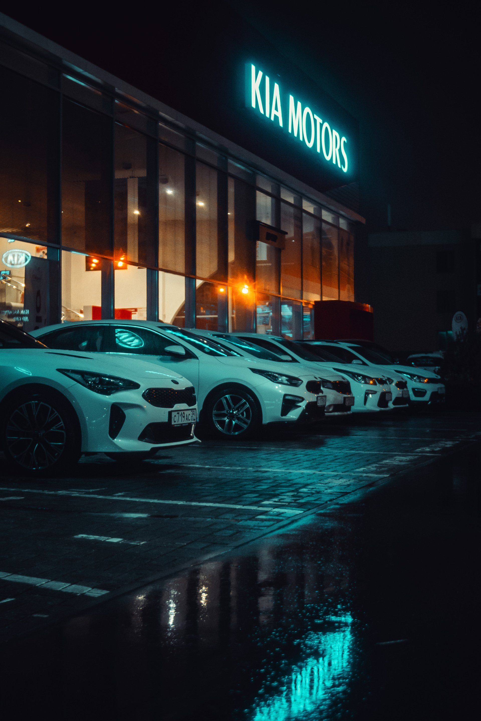 fleet of white cars