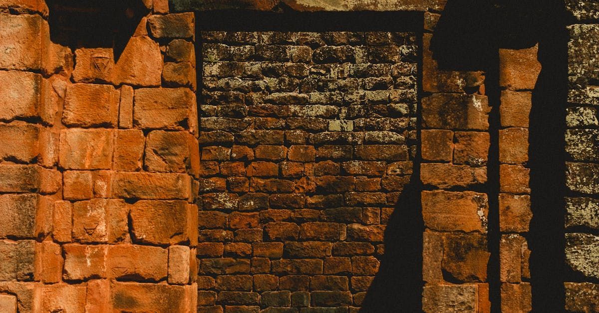 Photo of old stone and brick walls