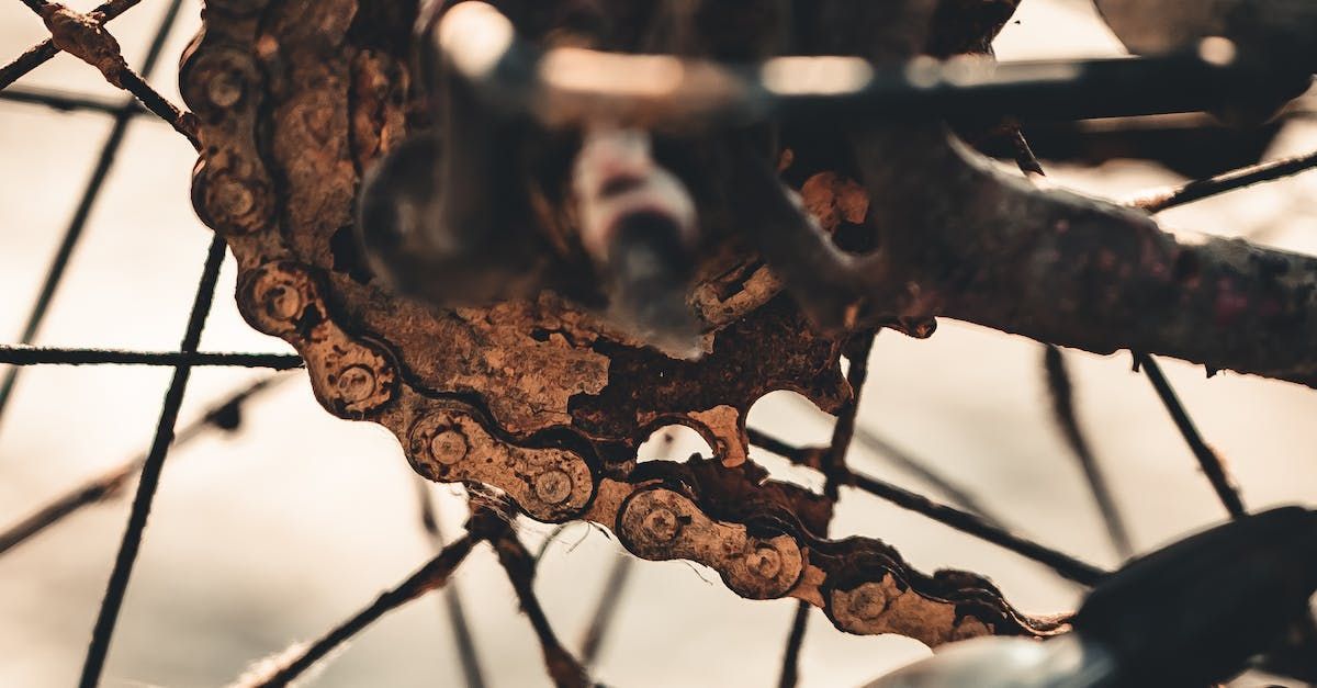 rostigt nav på en cykel