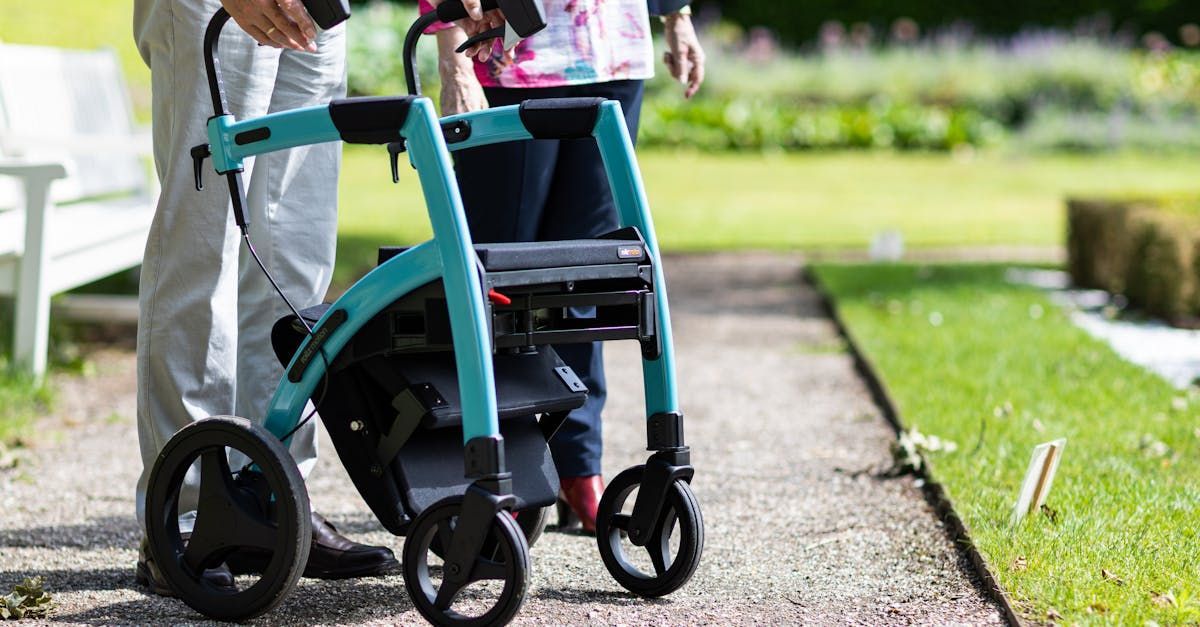 Rollator, mint groen van kleur