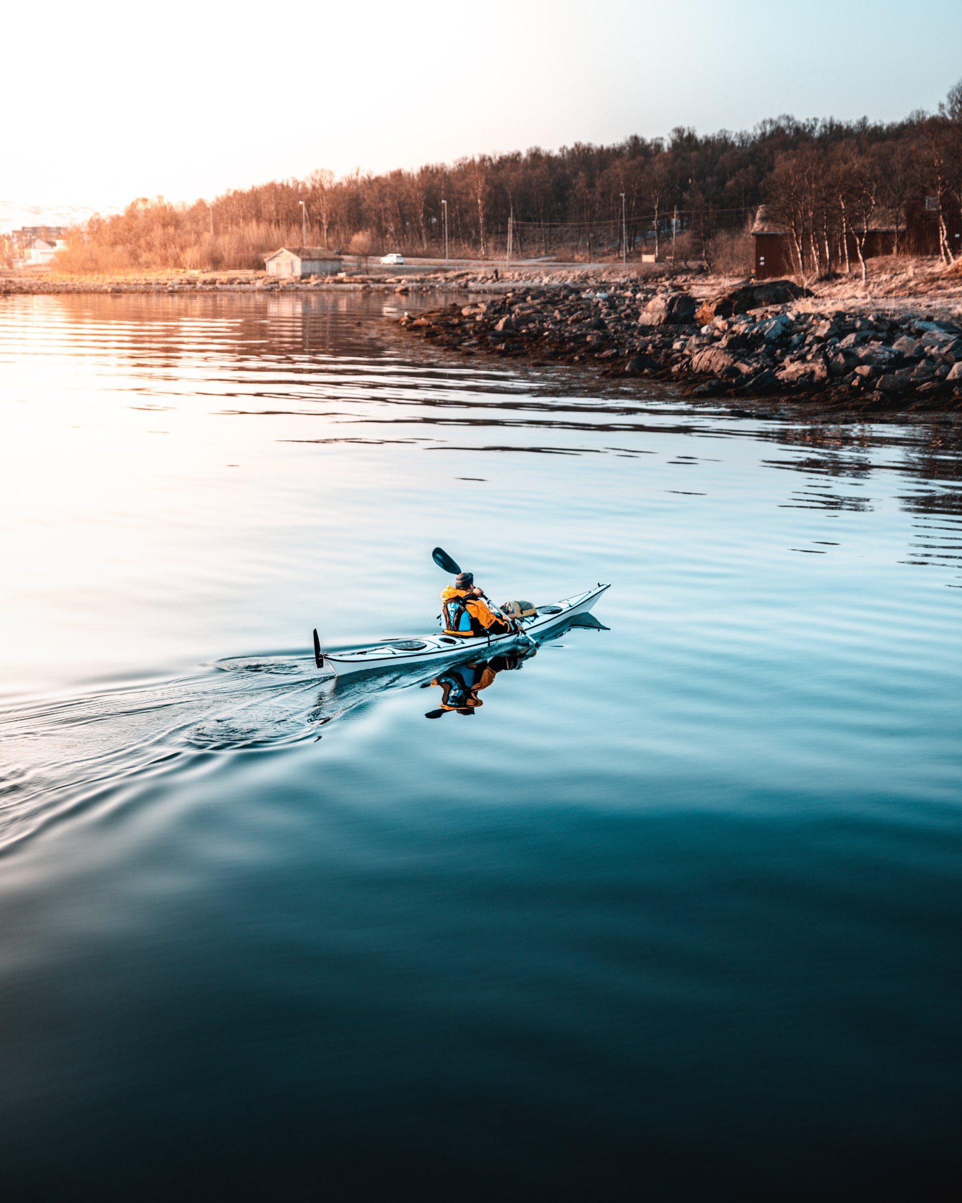 man-kayaking-on-river