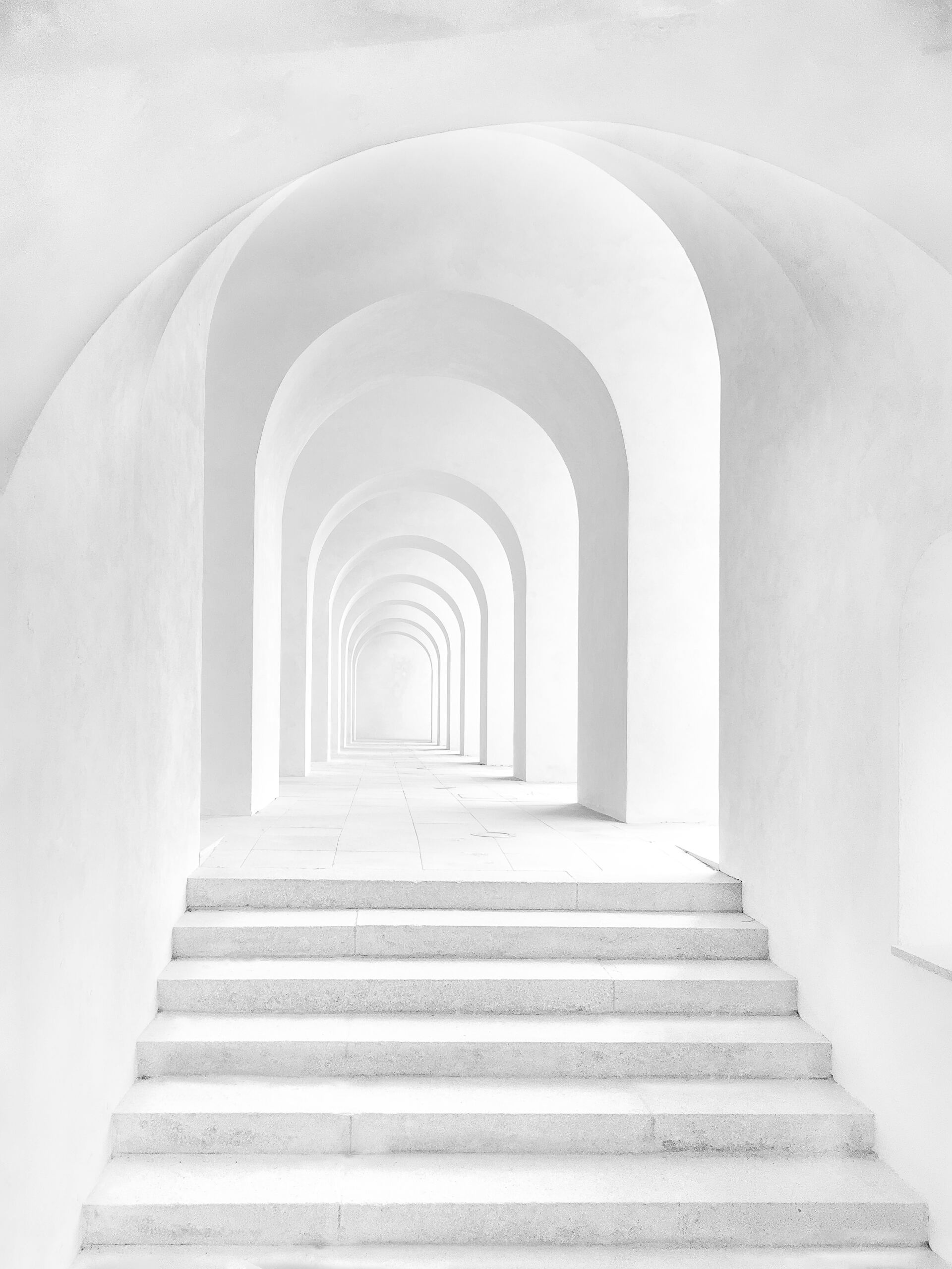 white hallway